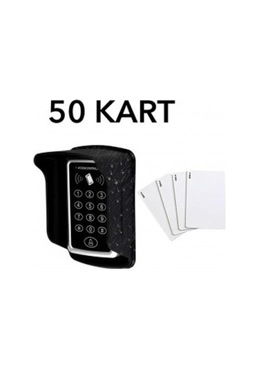 Vk-100 Rfıd Şifreli Kapı Kilidi + Koruyucu Kapak + 50 Adet Proximity Manyetik Kart