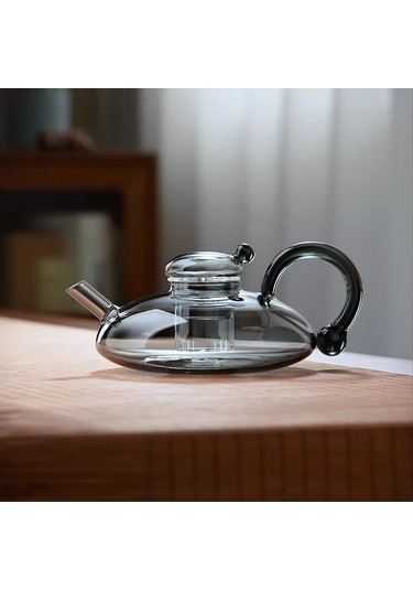 Geekyou Yüksek Kaliteli Isı Dayanıklı Cam Fincan Seti, Ofis Ve Salon İçin El Yapımı Çay/kahve Fincanı, Modern Gelişmiş Tasarım Kum Rengi Fare Kuyruğu Bardak Çok Renkli