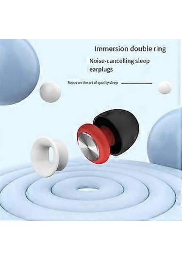 Gürültü Önleyici Kulak Tıkacı Su Geçirmez Silikon Kulak Tıkacı Gürültü Azaltma, Çalışma Ve Gürültü Hassasiyeti İçin Siyah