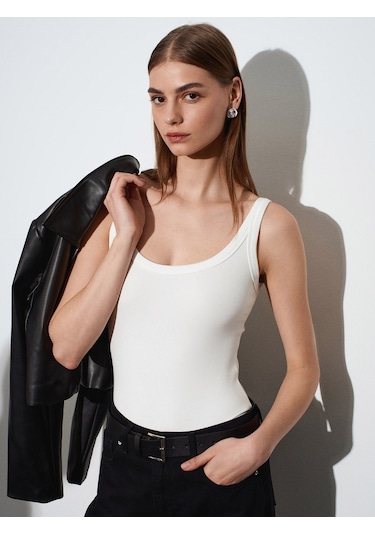 Dilvin 21053 Fitilli Body-ekru Ekru
