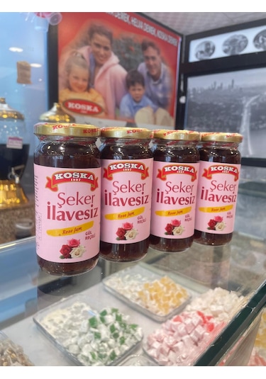 Koska Şeker İlavesiz Gül Reçeli 270 Gr Koli 12 Adet