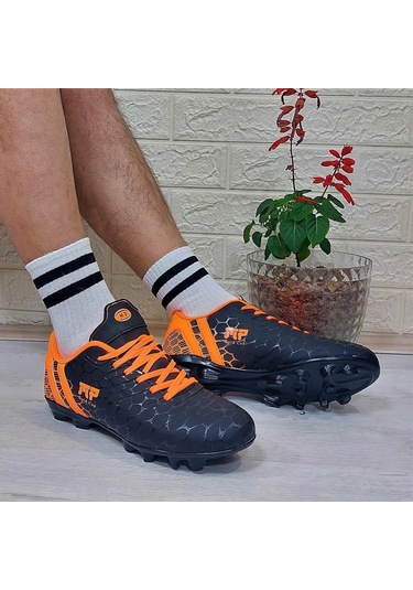 M.p 1357 Siyah-turunucu Krampon Çimsaha Futbol Ayakkabı 001