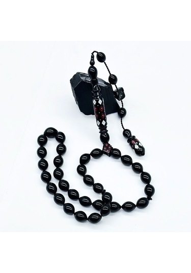 Özel Tasarım İmame İşçilikli Erzurum Oltu Taşı Tesbih