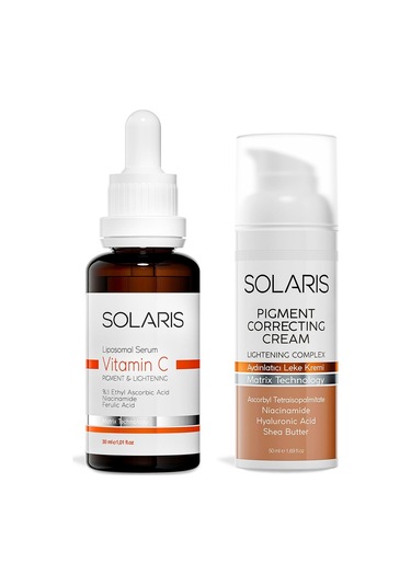 Solaris Vitamin C Serum 30 ML + Aydınlatıcı Leke Kremi