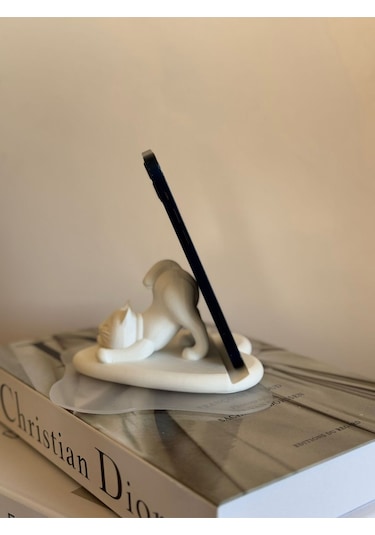 Sevimli Kedi Telefon Tutucu - Esnek Kedi Standı Sevimli Telefon Standı