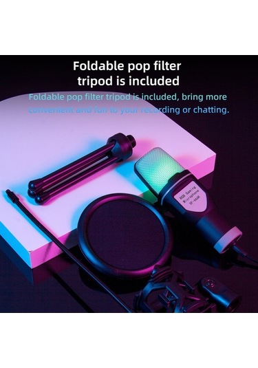 Diğer Yanmaı Sf-666r Usb Rgb Kondenser Mikrofon, Podcast Kayıt Stüdyo Mic, Pc/dizüstü İçin 681100236a