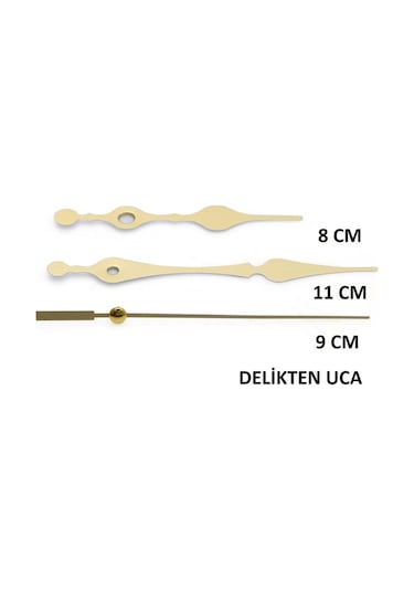 1 Adet Duvar Saati Mekanizması , Askılı , Şaft Uzunluğu 16 Mm ,