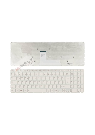 Alfabilgisayar Toshiba Uyumlu Satellite L50-B-1Q6 Pskt4E Klavye Q-Tr Beyaz Renk