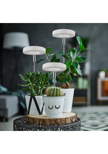 Mufunye 3/9/12h Zaman Ayarlı, Parlaklık Kontrollü Mini Led Daire Lamba - İç Mekan Bitki Yetiştirme Işık Sistemleri