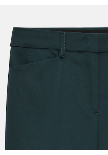 Dilvin 72273 İspanyol Paça Kumaş Pantolon-koyu Yeşil Koyu Yeşil