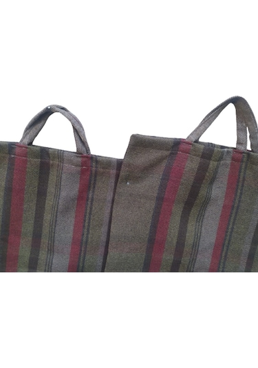 Bengi Pazar Çantası 2 Adet Döşemelik Desenli Kumaş 30 Kg Taşıma