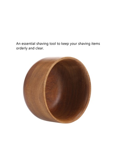 Moveevo Erkek Tıraş Sabunlu Ahşap Sakal Kabı - Güvenli & Pratik