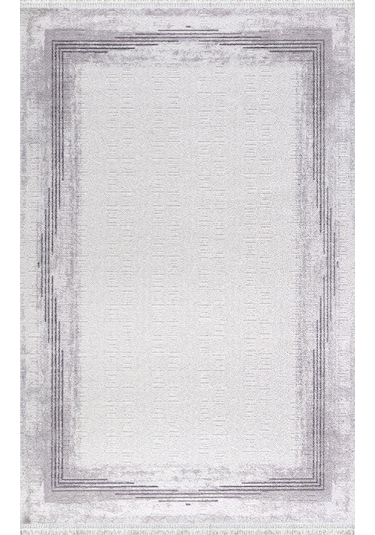 Padişah Halı Santo 60887 095 Serisi Akrilik Salon Oturma Yatak Odası Halısı Gri