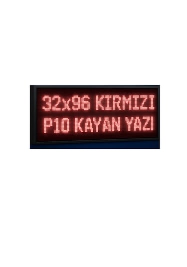 Ledgrafik 32 X 96 Kırmızı Led Tabela Çift Taraflı