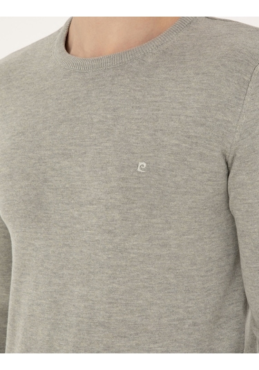 Pierre Cardin Erkek Açık Gri Melanj Kazak /triko 50296575-vr091 Açık Gri Melanj