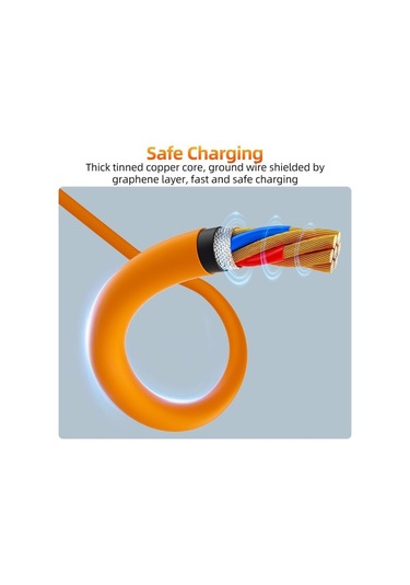 4 In 1 66w Alaşımlı Sıvı Silikon Veri Kablosu Usb/tip C - Usb C/ios Hızlı Şarj Kablosu