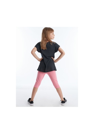 Denokids Mushi Twin Unicorn Kız Tunik Takım Çok Renkli