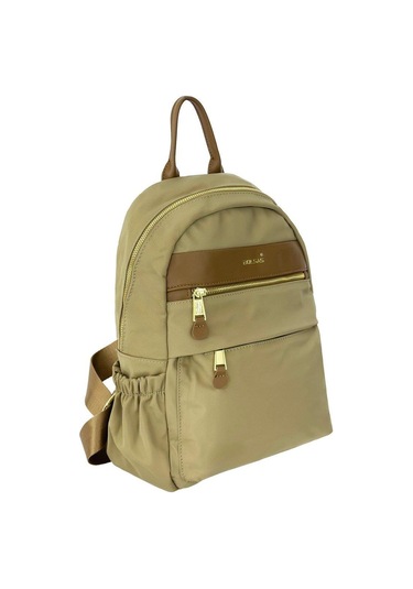 Bolsas Saten Kumaş Kadın Sırt Çanta Bej 1046 Bej