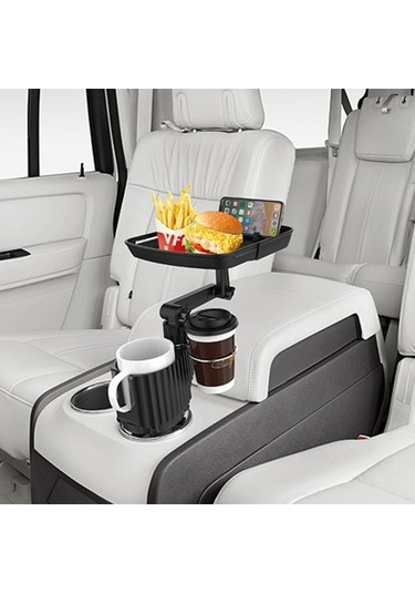 Wondernest Araba İçecek Masası Yemek Rafı Cep Telefonu Tutacağı Pratik Araç İçi Düzenleyici Std