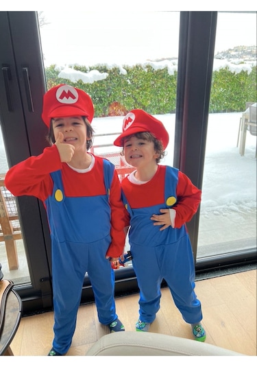 Super Mario Kostum - Super Mario Kostüm 105-125 Cm