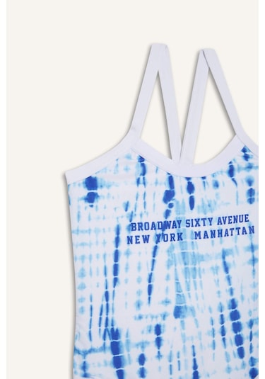 DeFacto Kız Çocuk Batik Desenli Mayo D9906A825HSBE114