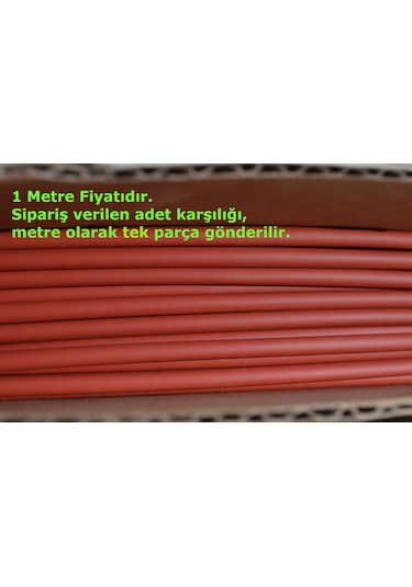 1 Metre 3,2mm Kırmızı Isı İle Daralan Makaron Kablo Izolasyon