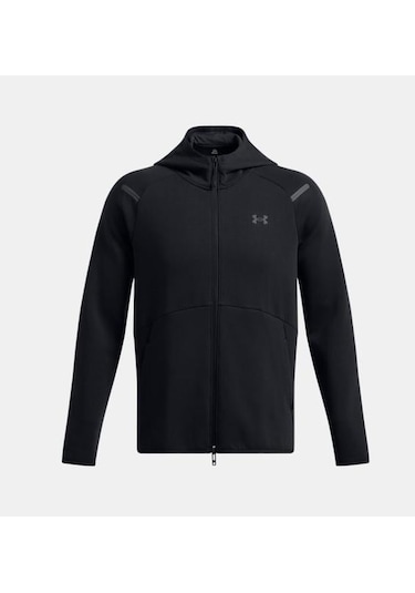 Under Armour Unstoppable Fleece Tam Fermuarlı Hd Eu Erkek Sweatshirt Siyah