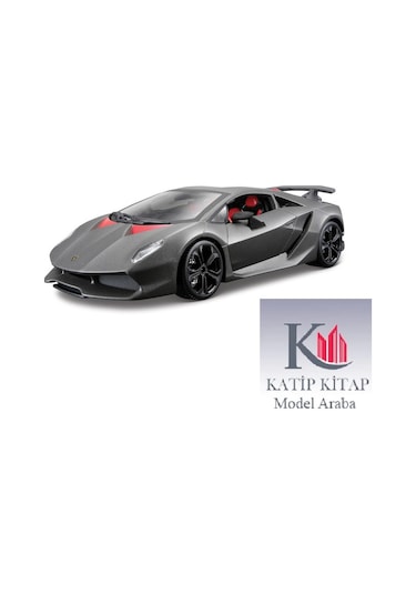 Burago Lamborghini Sesto Elemento 1/24 Koyu Gri Model Araba