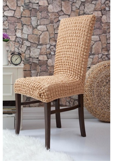 Bal Renk Bürümcük Sandalye Örtüsü Sandalye Kilifi