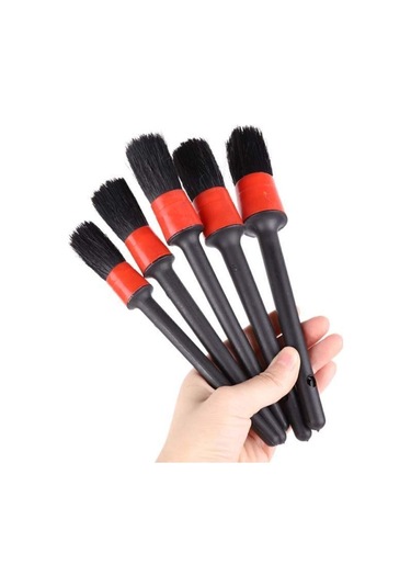 İsgstore Oto Araç Detaylı Temizlik Fırça Seti 5'li Oto Araba Yıkama Klima Temizleme Fırça Takımı