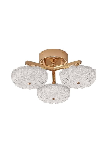 Eray Aydınlatma 6095-3 Sarı 3 Renk Led Avize Sarı