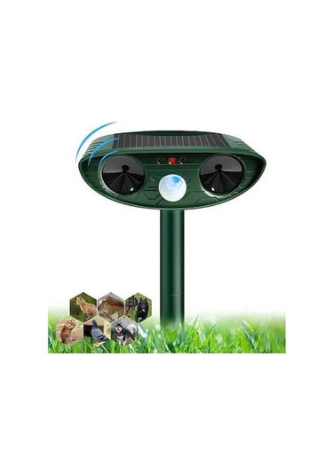 Willowhaven Qianfan Ultrasonik Kedi Kovucu, Güneş Enerjili, Sürücüye Uygun, Koyu Renk, Çok Kullanıcı