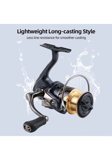 Qingmipy 1000 Model Metal Gövde Spinning Olta Makinesi - 4+1 Toper, 5.2:1 Dişli Oranı, Süratli Ve Pürüzsüz Performans