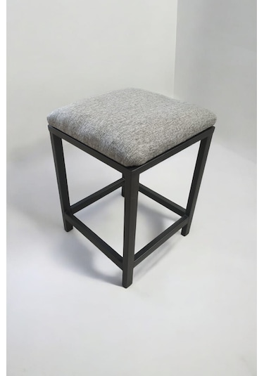 Pimango Tekli Puf Gri 35x35 Cm