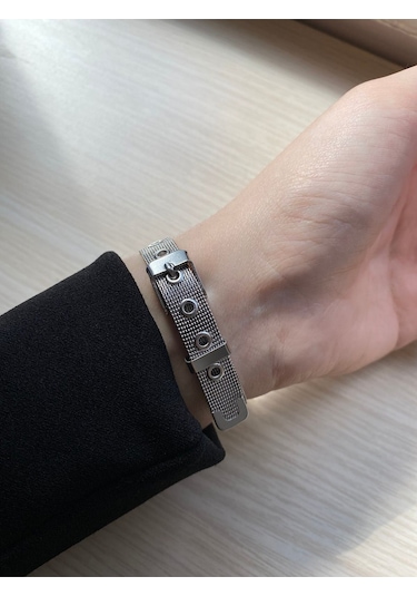 Kadın Kol Saati Gümüş Hasır Model Bb0054 Gri