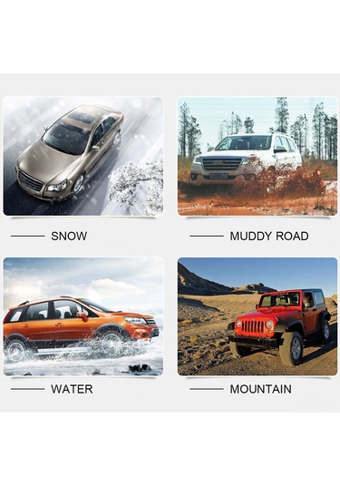 Youtek 20 Adet Nylon Araba Kayma Engeli Zinciri -40 C Dayanıklı + Eldiven Çifti - Tüm Lastikler 175-285mm - Kar, Çamur, Buz Yolları İçin