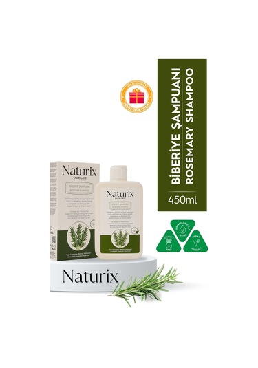 Biberiye Şampuanı Tuzsuz, Dökülme Karşıtı Ve Saç Uzamasını Destekleyici Bakım - 450 Ml Dökülen