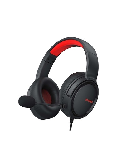 Headset, Oyun İçin Uygun, Mikrofonlu, Kırmızı-siyah Renkli - Siyah - Kırmızı