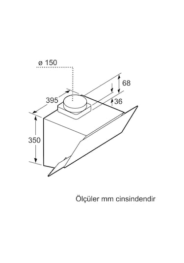 Bosch DWK65AJ80R 60 CM Duvar Tipi Davlumbaz