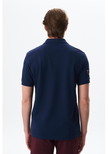 Arma Erkek Regular Fit Baskılı % 100 Pamuk Pike Polo Yaka Tişört Y29374355102 Lacivert