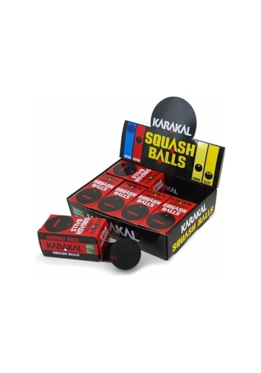 Karakal Kırmızı Noktalı 12'li Squash Topu Kz676