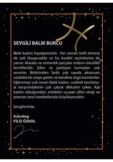 14 Ayar Sarı Altın Balık Burç Kolye