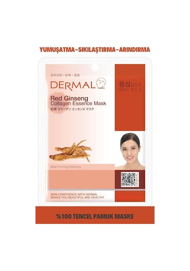 Dermal Kırmızı Ginseng Özlü Kolajen Maskesi 23Gr