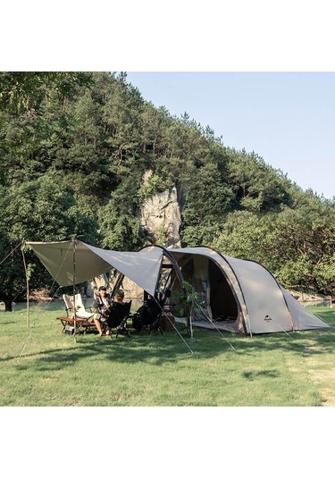 Naturehike Cloud Vessel Upf50+ Snow Skirt 4-6 Kişilik Tünel Çadır Krem