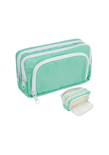 Bölmeli Kayısı Kalem Kutusu Büyük Kalem Kutuları Çok Amaçlı Kalem Çantası Şık Kalem Kutusu Masa Düzenleyici Estetik Makyaj Çantaları Diğer