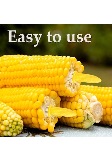 Dofolink 24 Adet Paslanmaz Çelik Mısır Çatalı - Barbekü, Mutfak Pişirme Araçları, Isı Dayanıklı, Yeniden Kullanılabilir, Temizliği Kolay