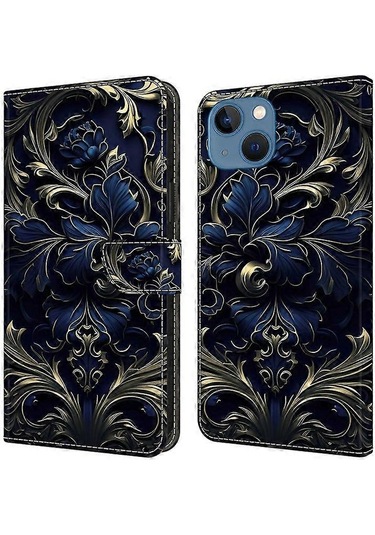 İphone 15 Darbeye Dayanıklı Deri Kapaklı Folio Telefon Kılıfı Ve Cüzdan İle Uyumlu Çok Renkli