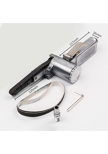 Suntek Mini Kemer Öğütücü Ağaç İşleme Taşlama Parlatma 10 MM Bant Zımpara Makinesi