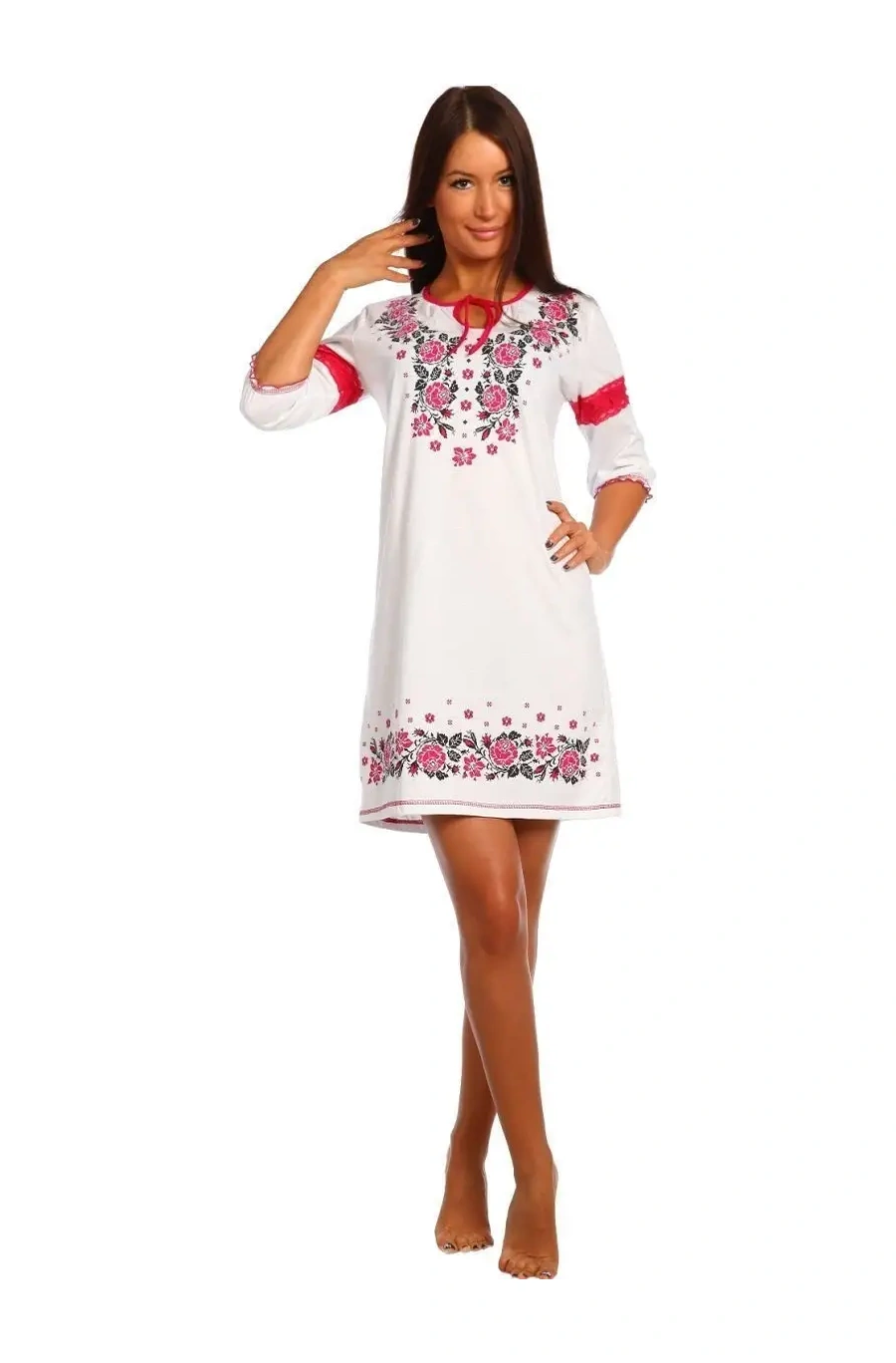 Natali Pamuklu Geceliği 30046545 Beyaz