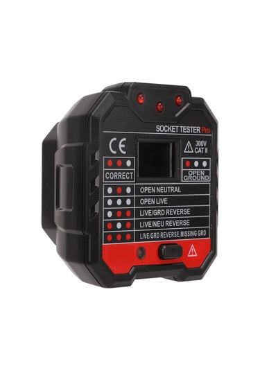 Moveevo Ht106e İngiliz Standardı Prizi Testeri - Faz Ve Polarite Kontrol Cihazı 48-250v, Akıllı Devre Güvenliği Tespiti